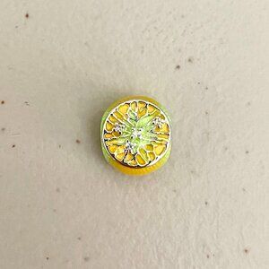 Lemon Slice Citrus Bracelet Charm